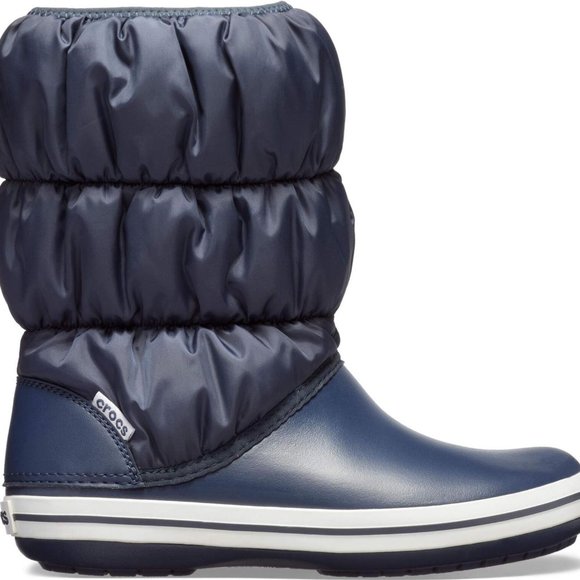 Crocs Ladies Winter Warm Nylon Shaft Boots - Picture 1 of 5